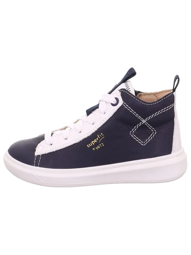 superfit Stiefeletten·Hohe Stiefeletten^Leder-Stiefeletten "Cosmo" in Dunkelblau