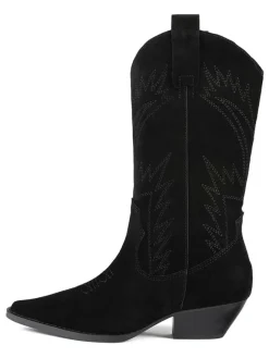 loft37 Stiefeletten^Leder-Stiefeletten "Crush On U" in Schwarz