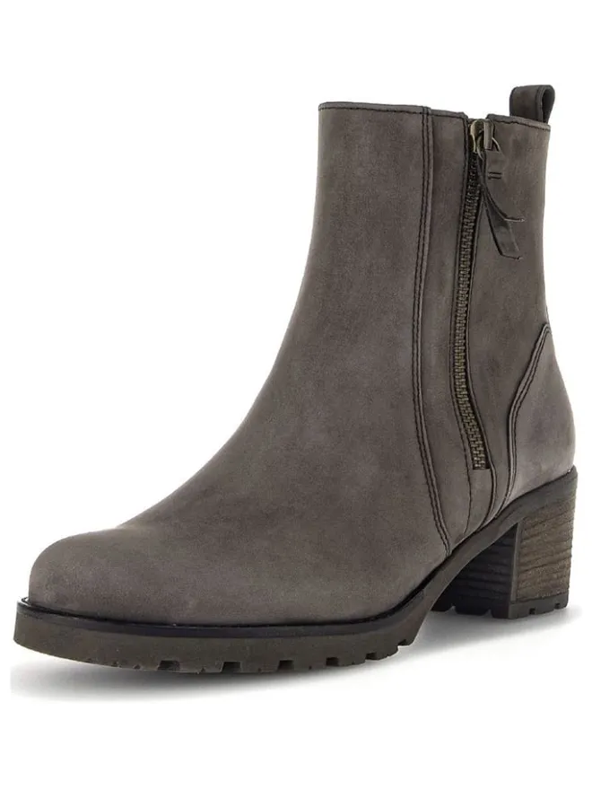 Leder-Stiefeletten in Anthrazit>Gabor Clearance