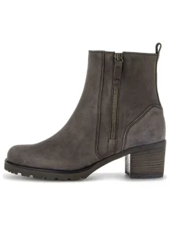 Leder-Stiefeletten in Anthrazit>Gabor Clearance