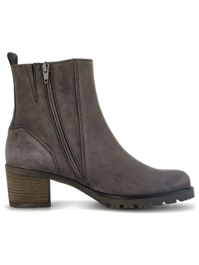 Leder-Stiefeletten in Anthrazit>Gabor Clearance