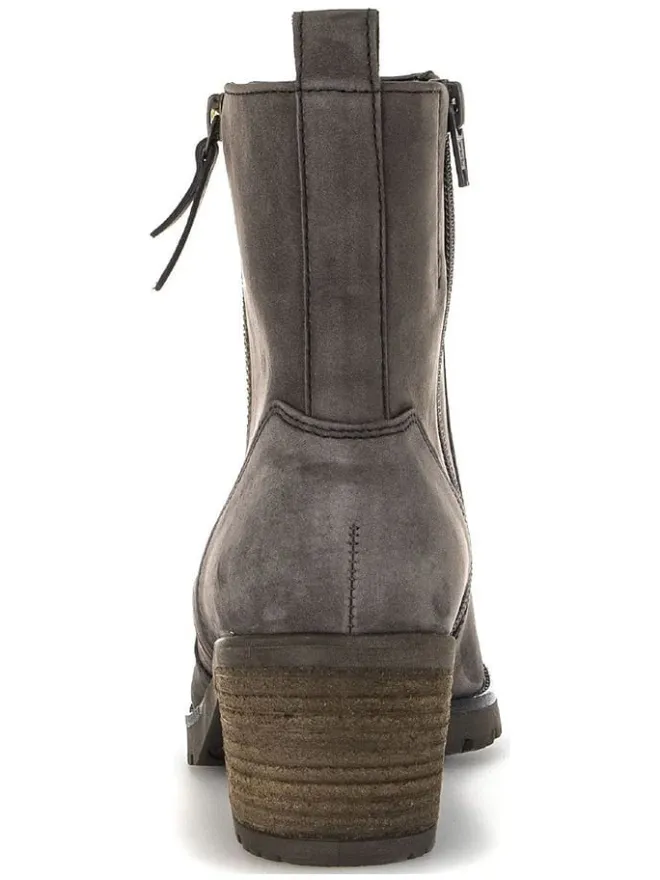 Leder-Stiefeletten in Anthrazit>Gabor Clearance