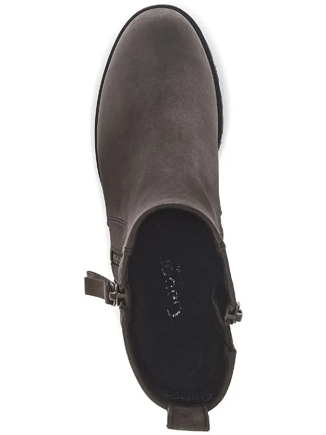 Leder-Stiefeletten in Anthrazit>Gabor Clearance