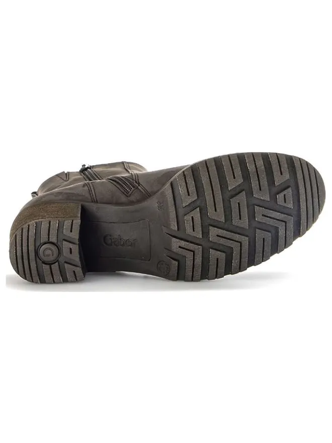 Leder-Stiefeletten in Anthrazit>Gabor Clearance