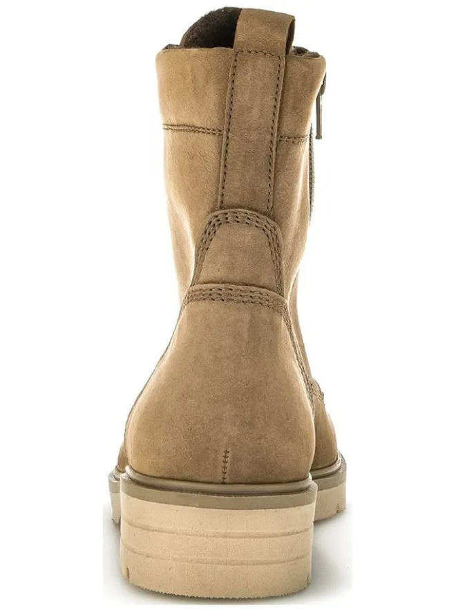 Leder-Stiefeletten in Beige>Gabor Outlet