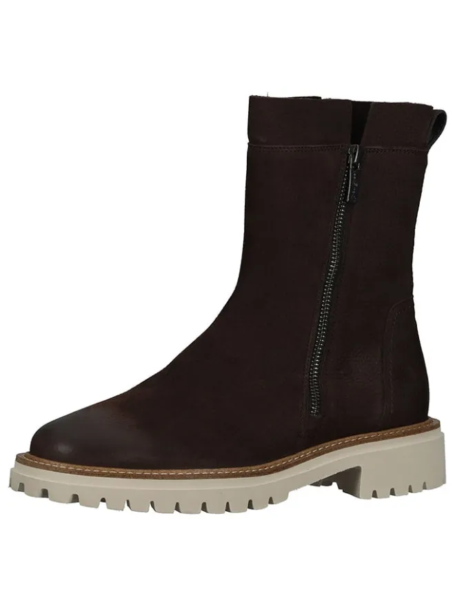 Leder-Stiefeletten in Braun>Paul Green Sale