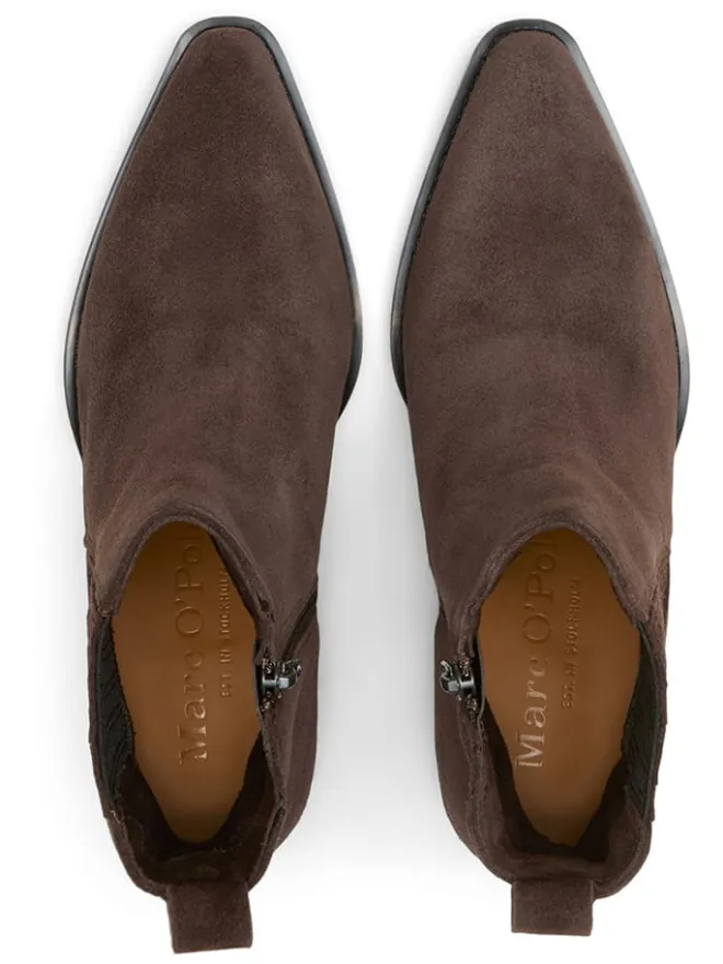 Leder-Stiefeletten in Braun>Marc O'Polo Shoes Best