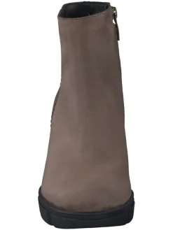 Leder-Stiefeletten in Braun><noscript><img width=