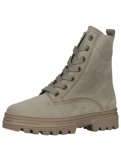 Leder-Stiefeletten in Grau>Gabor
