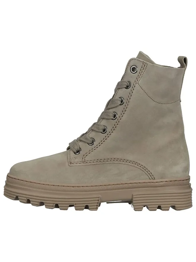 Leder-Stiefeletten in Grau>Gabor