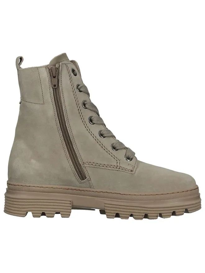 Leder-Stiefeletten in Grau>Gabor