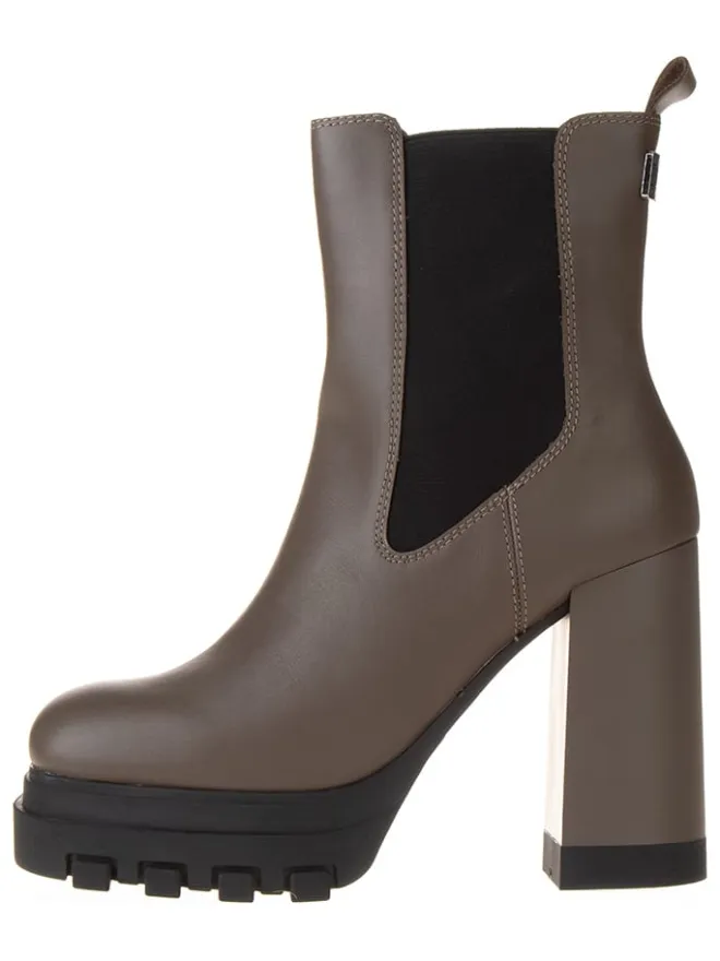 Leder-Stiefeletten in Hellbraun>Tommy Hilfiger Shoes Online