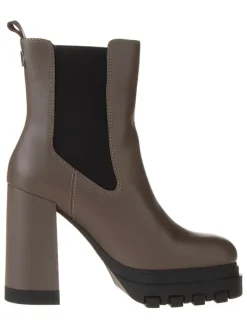Leder-Stiefeletten in Hellbraun>Tommy Hilfiger Shoes Online