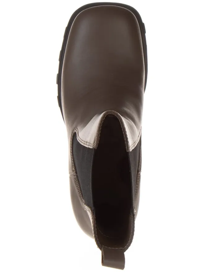 Leder-Stiefeletten in Hellbraun>Tommy Hilfiger Shoes Online
