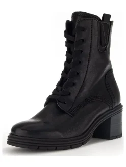 Leder-Stiefeletten in Schwarz>Gabor Online