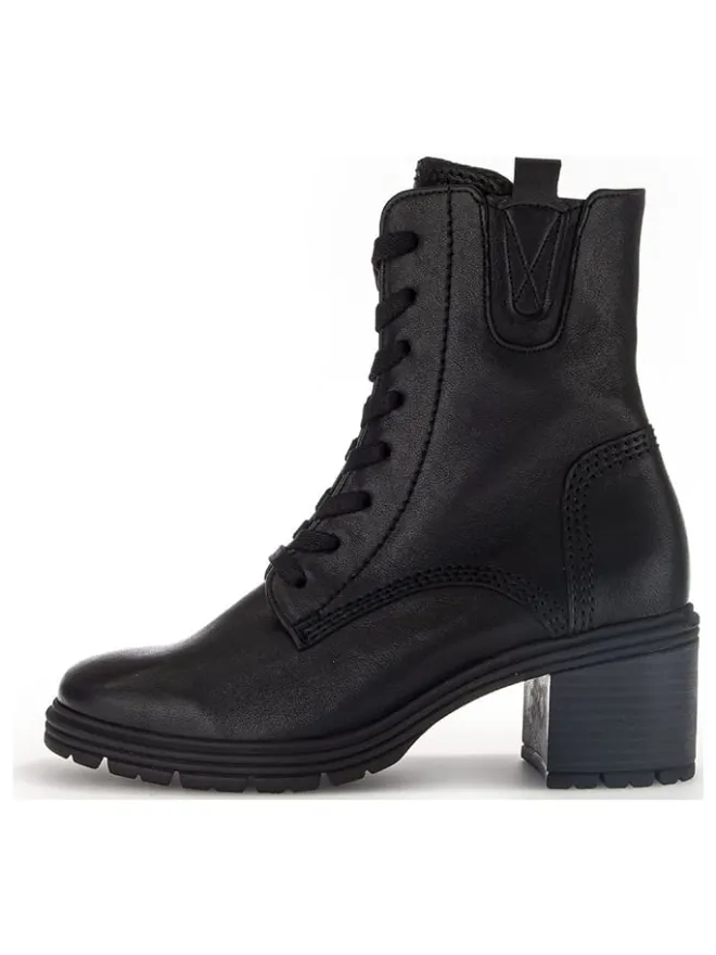 Leder-Stiefeletten in Schwarz>Gabor Online