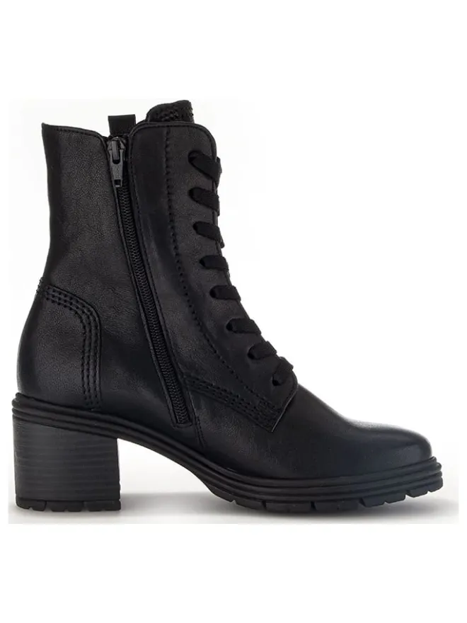 Leder-Stiefeletten in Schwarz>Gabor Online