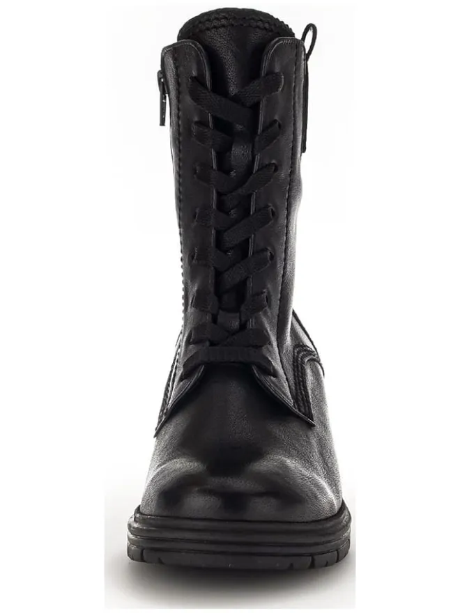 Leder-Stiefeletten in Schwarz>Gabor Online