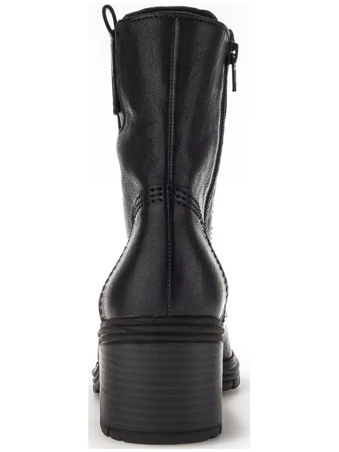 Leder-Stiefeletten in Schwarz>Gabor Online