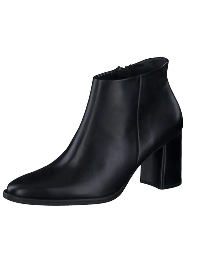 Paul Green Stiefel & Boots^Leder-Stiefeletten in Schwarz
