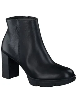 Leder-Stiefeletten in Schwarz>Paul Green Outlet