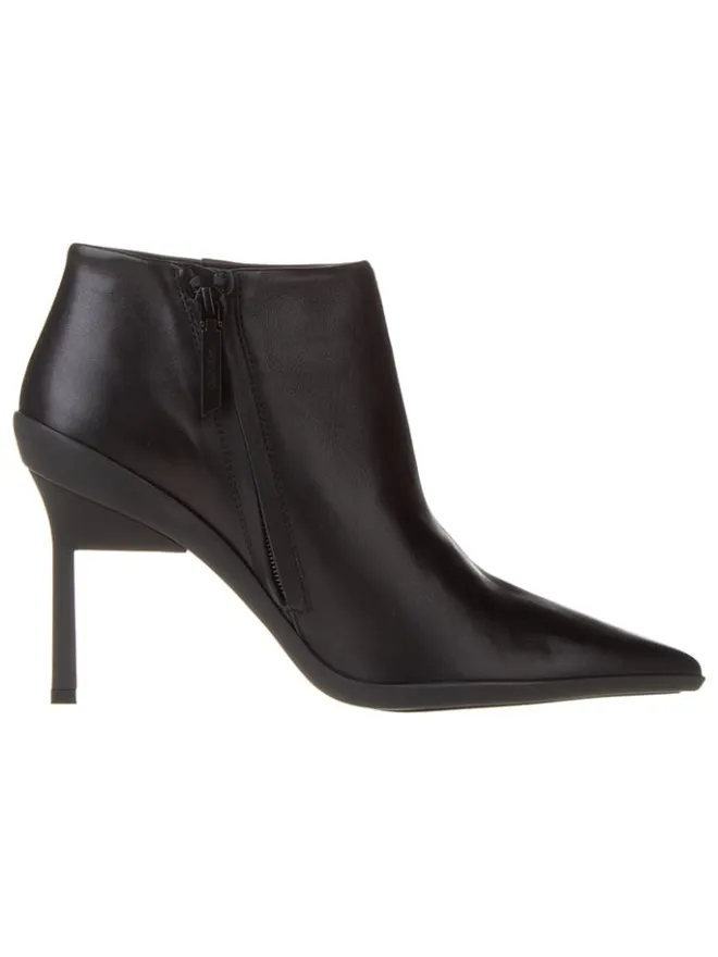 Leder-Stiefeletten in Schwarz>Calvin Klein Discount