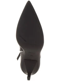 Leder-Stiefeletten in Schwarz><noscript><img width=
