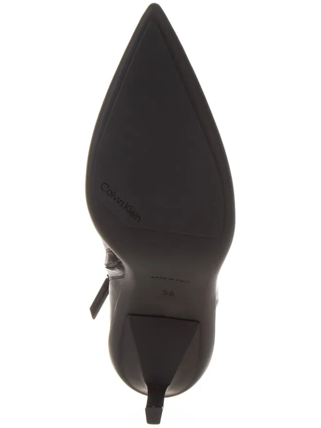 Leder-Stiefeletten in Schwarz>Calvin Klein Discount