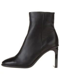 Leder-Stiefeletten in Schwarz>Calvin Klein Hot