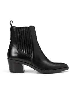 Marc O'Polo Shoes Stiefeletten^Leder-Stiefeletten in Schwarz