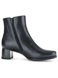Leder-Stiefeletten in Schwarz>Gabor Online