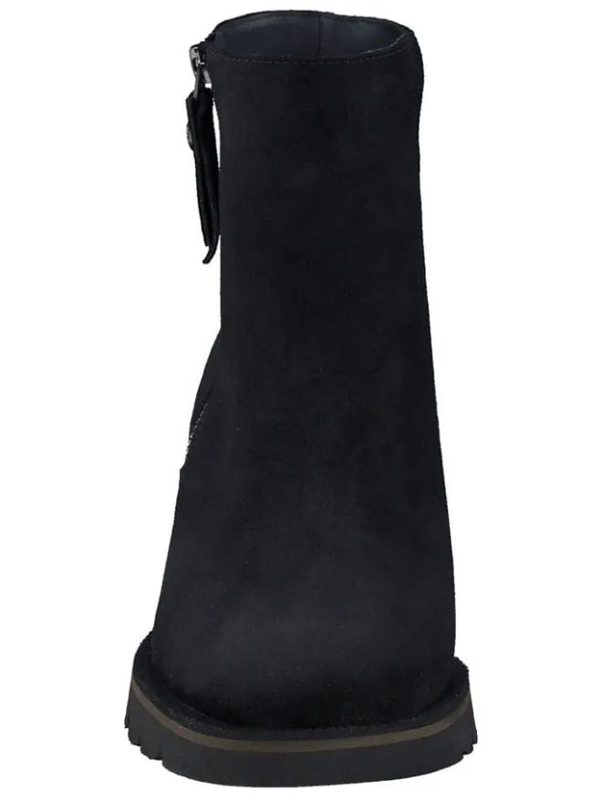 Leder-Stiefeletten in Schwarz>Paul Green Online