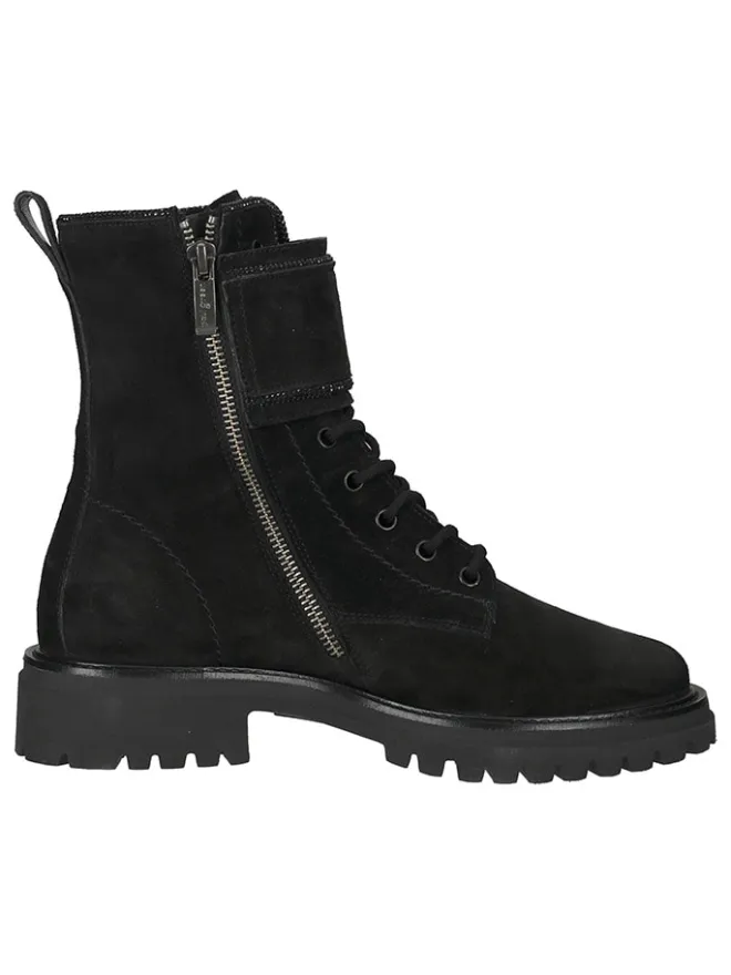 Leder-Stiefeletten in Schwarz>Paul Green Outlet