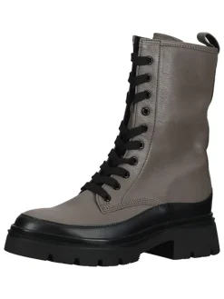 Gabor Stiefeletten^Leder-Stiefeletten in Taupe/ Schwarz