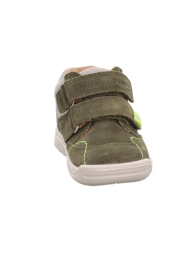superfit Stiefel & Boots^Leder-Stiefeletten "Whaley" in Khaki/ Grau