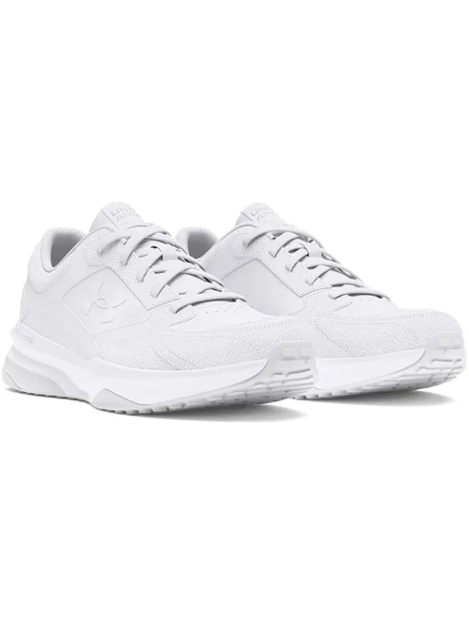 Leder-Trainingsschuhe "Edge LTHR" in Weiß>Under Armour Online