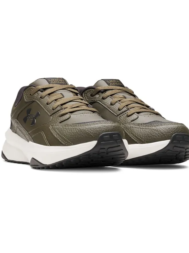 Leder-Trainingsschuhe in Khaki>Under Armour Outlet