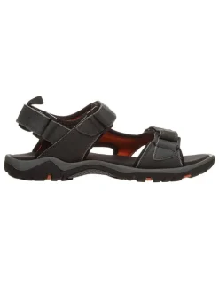 Leder-Trekkingsandalen "Almaak" in Dunkelgrau>cmp