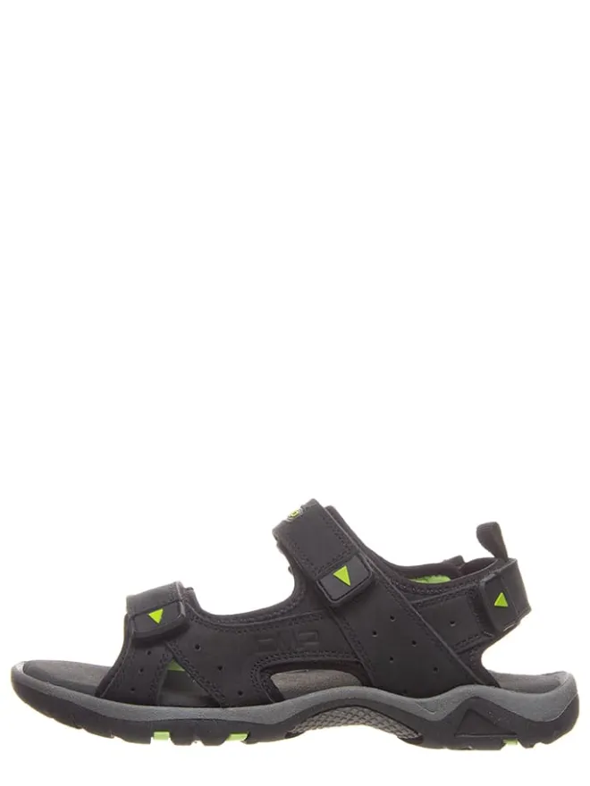 cmp Outdoorschuhe^Leder-Trekkingsandalen in Schwarz