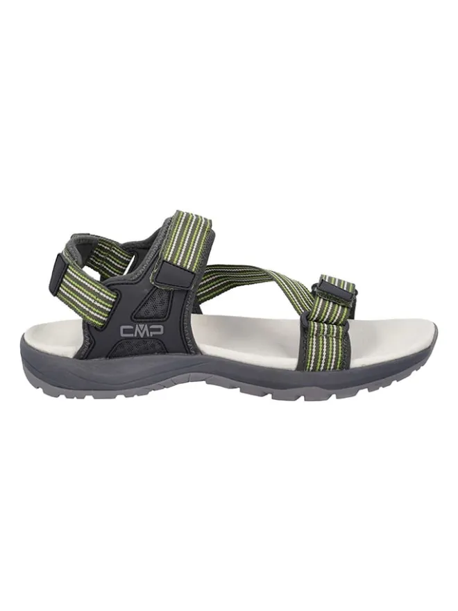 cmp Outdoorschuhe^Leder-Trekkingsandalen "Khalys" in Grau/ Grün