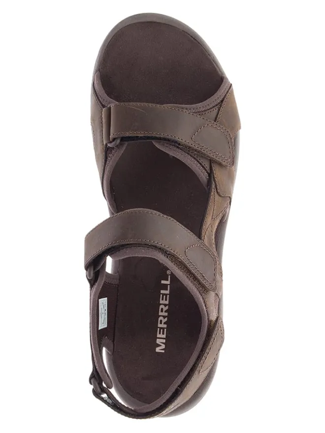 Merrell Outdoorschuhe^Leder-Trekkingsandalen "Sandspur 2" in Braun/ Braun