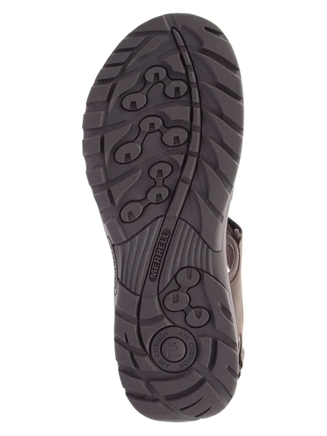 Merrell Outdoorschuhe^Leder-Trekkingsandalen "Sandspur 2" in Braun/ Braun