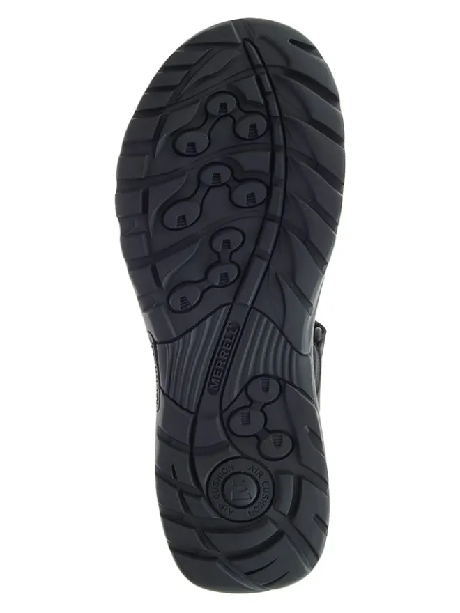 Merrell Outdoorschuhe^Leder-Trekkingsandalen "Sandspur 2" in Schwarz