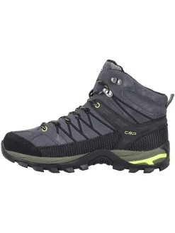 Leder-Trekkingsboots in Grau><noscript><img width=