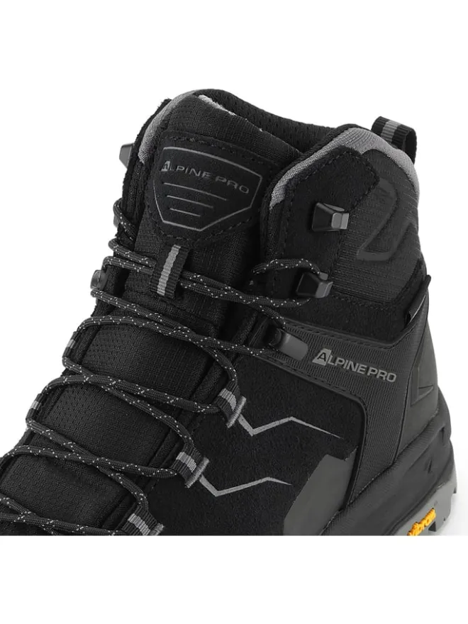 Leder-Trekkingschuhe "Crede" in Schwarz>Alpine Pro Online