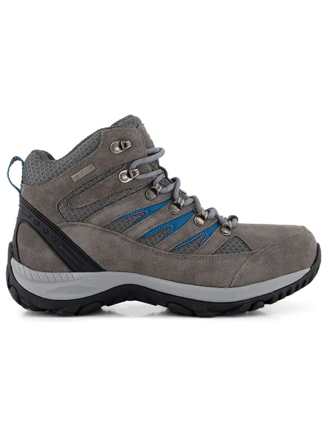 TRAVELIN' Outdoor- & Sportschuhe^Leder-Trekkingschuhe "Hornborg" in Grau/ Blau