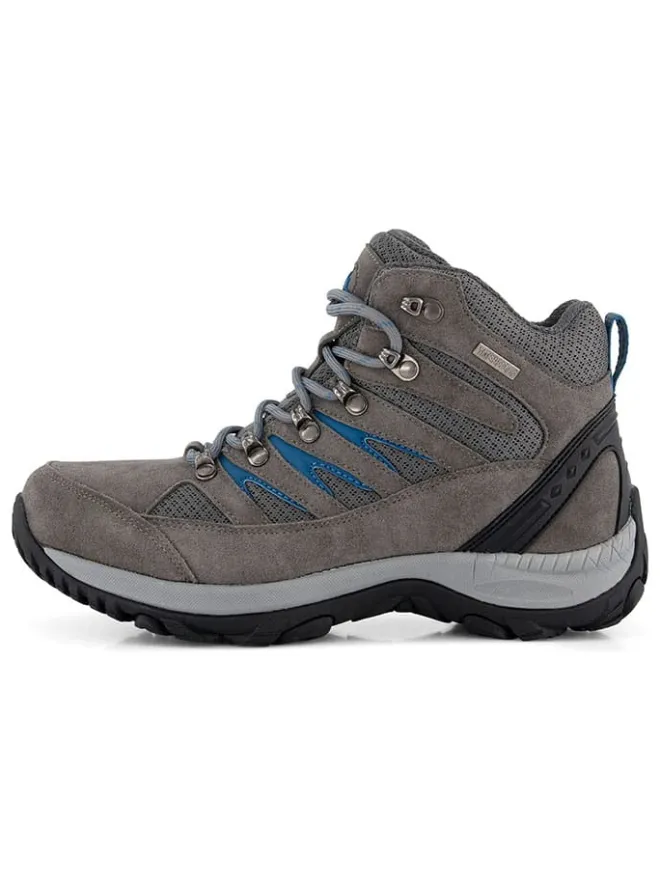 TRAVELIN' Outdoor- & Sportschuhe^Leder-Trekkingschuhe "Hornborg" in Grau/ Blau