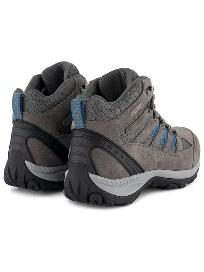 TRAVELIN' Outdoor- & Sportschuhe^Leder-Trekkingschuhe "Hornborg" in Grau/ Blau