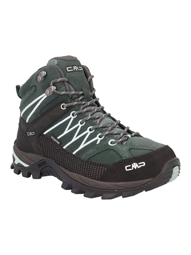 Leder-Trekkingschuhe "Rigel" in Grün/ Schwarz>cmp Online