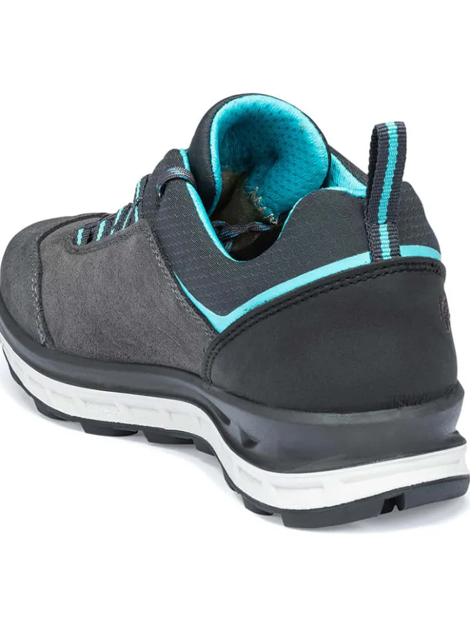 hanwag Outdoor- & Sportschuhe^Leder-Walkingschuhe "Blueridge Low Lady LL" Grau/ Türkis